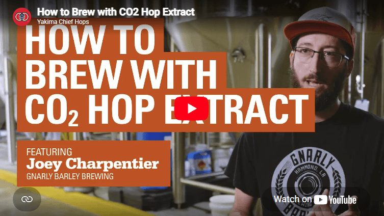 'How to Brew with CO2 Hop Extract' video thumbnail image of man standing
