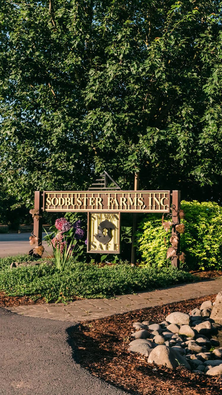 Image of the Sodbuster Farms office sign