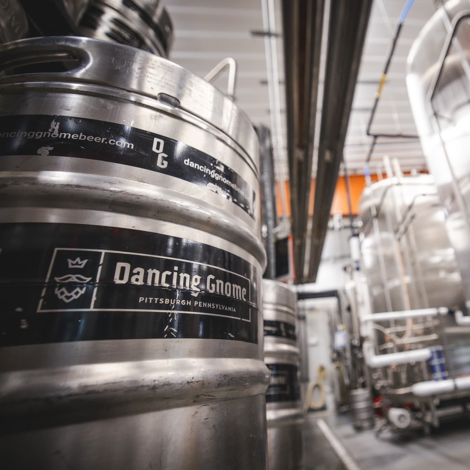 Dancing gnome keg in a warehouse