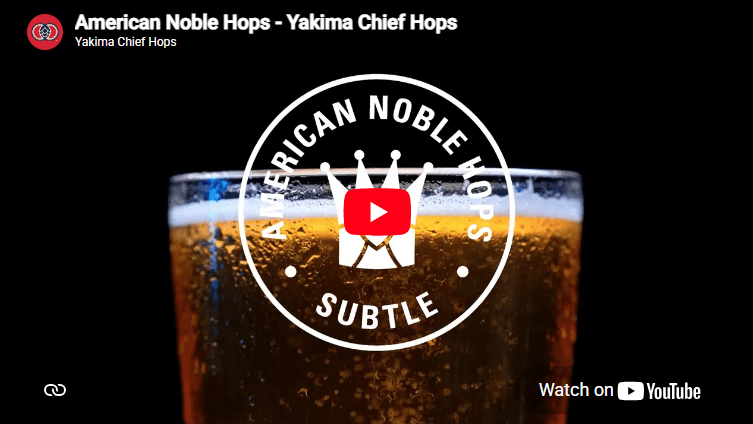 image en gros plan de bière dans un verre contre un fond noir avec le logo ANH au centre